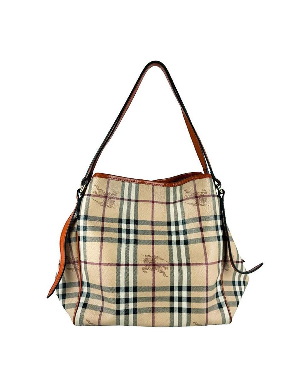 Auth Burberry Shoulder Bag Beige/Orange #344975B36B